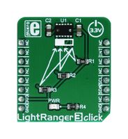 MIKROELEKTRONIKA MIKROE-3103 Add-On Board, Lightranger 3 Click Board, ToF Distance Sensor, Simblee, MikroBUS