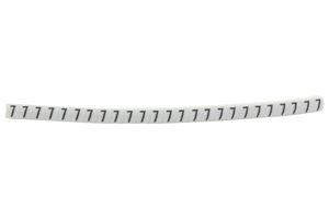 HELLERMANNTYTON 901-11022 HGBC1-3WH 7 Wire Marker, Helagrip, Slide On, Chevron Cut, Pre Printed, 7, Black, White, 3.5mm, 3 mm