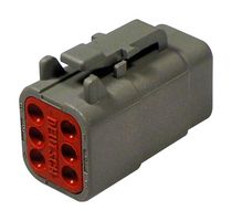 TE CONNECTIVITY - DEUTSCH DTM06-6S Automotive Connector Housing, DTM Series, Plug, 6 Ways, AMP DT Series Socket Contacts