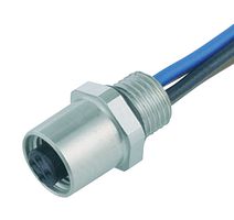 BINDER 09-3106-00-03 Sensor Cable, M5 Receptacle, Free End, 3 Positions, 200 mm, 7.9 ", 707 Series