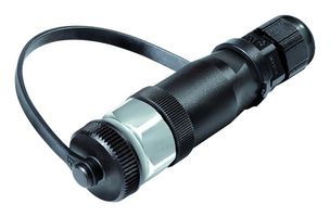 BINDER 99-0430-684-04 Sensor Connector, 713 Series, M12, Female, 4 Positions, Screw Socket, Straight Cable Mount