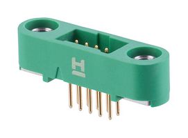 HARWIN G125-MV11005M1P Pin Header, Black / Green, Wire-to-Board, 1.25 mm, 2 Rows, 10 Contacts, Through Hole, Gecko SL G125