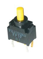 NIDEC COMPONENTS FP1F-2M-Z Pushbutton Switch, FP Series, SPDT, On-(On), Plunger for Cap, Yellow