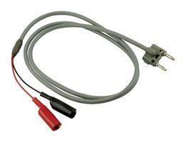 POMONA 2BA-AL-48 Alligator Clip to Banana Plug Test Lead, Alligator Clips x 2, Dual Banana Plug, 47 ", 1.2 m