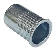 TR FASTENINGS W/M3/REDE/OE/ST/KG Rivet Nut, Blind, Open End, M3 x 5 mm, Steel, Zinc, Knurled Body
