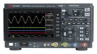 KEYSIGHT TECHNOLOGIES DSOX1204G / DSOX1200A-100 Digital Oscilloscope, InfiniiVision 1000 X Series, 4 Channel, 100 MHz, 1 GSPS, 1 Mpts, 3.5 ns