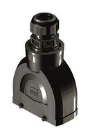 HARTING 19431160428 Heavy Duty Connector, IP66, With Gland, Nylon (Polyamide), Fibreglass Reinforced, 2 Lever, 16B