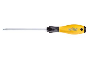 WIHA 26929 Screwdriver, Pozidrive, PZ1 Tip, 80 mm Blade, 191 mm Overall, SoftFinish