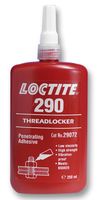 LOCTITE 290, 250ML Adhesive, Threadlock, Threadlocking, Medium to High Strength, Low Viscosity, Green, Bottle, 250 ml