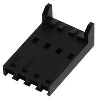 MOLEX 50-57-9504 Connector Housing, Black, SL 70066 Series, Receptacle, 4 Ways, 2.54 mm