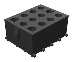 MOLEX 10-84-4122 Pin Header, Wire-to-Board, 6.35 mm, 3 Rows, 12 Contacts, Through Hole Straight, MLX 42002 Series