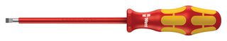 WERA 6115 Screwdriver, VDE, 100 mm Blade, 4 mm Tip, 198 mm Overall