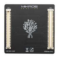 MIKROELEKTRONIKA MIKROE-3488 Add-On Board, MikroE MCU Card 2, Kinetis MK20DN128VFM5 MCU, 2 x 168-Pin Mezzanine Connector