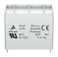 TDK B32354S3356K010 Power Film Capacitor, Metallized PP, Radial Box - 4 Pin, 35 µF, ± 10%, AC Filter, Through Hole