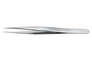 IDEAL-TEK 3.S.0 Tweezer, Precision, Straight, Very Sharp, Stainless Steel Tip, 120 mm Length