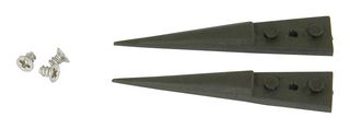 IDEAL-TEK A2CF Tweezer Tip, Straight, Pointed, Polyamide, Carbon Fibre Reinforced, 40 mm Overall Length