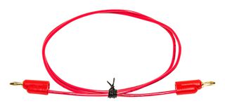 MUELLER ELECTRIC BU-P1081-36-2. Banana Test Lead, 3mm Stackable Banana Plug, 3mm Stackable Banana Plug, 36 ", 914 mm, Red, 5 A