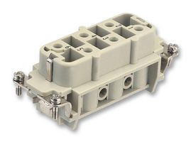 HARTING 0931 006 2701 Heavy Duty Connector, 6+PE Signal, Han HsB, Insert, 7 Contacts, 16B, Receptacle, Screw Socket