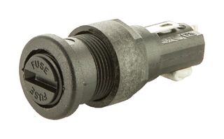 BULGIN LIMITED FX0455 Fuseholder, Panel Mount, 250V, 10A, 5 x 20mm, Series/Solder Tags, Screw Cap, Screwdriver, PC2