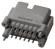 TE CONNECTIVITY - DEUTSCH DTF15-12PA Automotive Connector, DTF Series, Straight Receptacle, 12 Contacts, PCB Pin