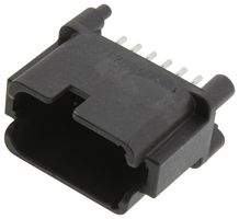 TE CONNECTIVITY - DEUTSCH DTF15-12PB Automotive Connector, DTF Series, Straight Receptacle, 12 Contacts, PCB Pin