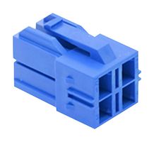 MOLEX 151049-2401 Connector Housing, Blue, CP-6.5 151049 Series, Receptacle, 4 Ways, 6.5 mm
