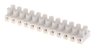 MOLEX 39100-1912 Panel Mount Barrier Terminal Block, 2 Row, 12 Ways, 22 AWG, 12 AWG, 8 mm, 20 A