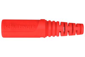 SCHUTZINGER KU 92 L NI / RT Banana Test Connector, Jack, Cable Mount, 10 A, 70 VDC, Nickel Plated Contacts, Red