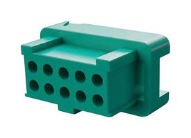 HARWIN G125-2041096L0 Connector Housing, Black / Green, G125, Receptacle, 10 Ways, 1.25 mm, G125 Series Contacts