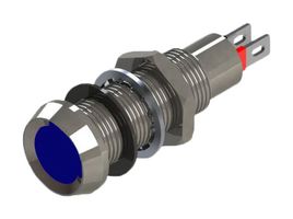 MARL 508-930-23 LED Panel Mount Indicator, Blue, 28 VDC, 8.1 mm, 20 mA, 364 mcd, IP67