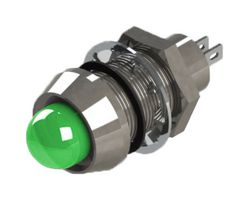 MARL 514-114-23 LED Panel Mount Indicator, Green, 28 VDC, 12.7 mm, 20 mA, 60 mcd, IP67