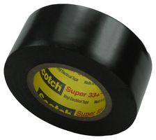 3M 33+SUPER (3/4"X20FT) Electrical Insulation Tape, PVC (Polyvinyl Chloride), Black, 19.05 mm x 6.1 m