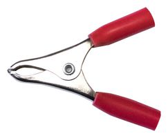 MUELLER ELECTRIC BU-40A-2 BATTERY CLIP W/ INSULATOR, 15A, RED