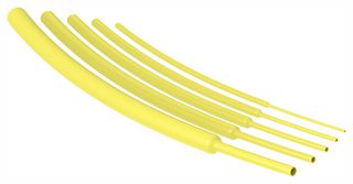 TE CONNECTIVITY - RAYCHEM RNF-100-1-4-STK Heat Shrink Tubing, Flame-Retardant, 2:1, 1 ", 25.4 mm, Yellow, 4 ft, 1.2 m
