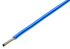 RAYCHEM - TE CONNECTIVITY 100G0111-1.50-6 Wire, Polymer, Blue, 15 AWG, 37 x 0.23mm, 328 ft