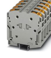 PHOENIX CONTACT 3260163 DIN Rail Mount Terminal Block, Feed-Thru, 2 Ways, 4 AWG, 0000 AWG, 95 mm², Push In, 232 A