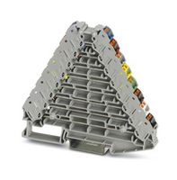 PHOENIX CONTACT 3270230 DIN Rail Mount Terminal Block, Marshalling, 32 Ways, 26 AWG, 14 AWG, 1.5 mm², Push In, 8 A