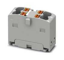 PHOENIX CONTACT 1046608 Panel Mount Barrier Terminal Block, 17.5 A, 450 V, 2 Pole, 1, Push In, 14 AWG