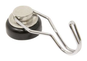 ECLIPSE MAGNETICS E1073/NEO/BLK/F POT MAGNET W/HOOK, 40 X 15MM, NEODYMIUM