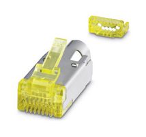 PHOENIX CONTACT 1418853 Modular Connector, RJ45 Plug, 1 x 1 (Port), 8P8C, Cat6a, IP20, Cable Mount