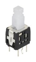 ALPS ALPINE SPPH430100 Pushbutton Switch, SPPH4 Series, DPDT, Latching, Square
