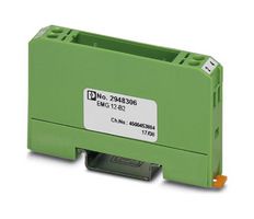 PHOENIX CONTACT 2948306 Electronics Housing, 4 Position, Polycarbonate, Glass Fiber Reinforced, Green, DIN Rail
