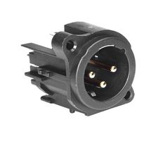 AMPHENOL AUDIO AC3MAV-AU-PRE XLR Connector, 3 Contacts, Plug, Chassis Mount, Gold Plated Contacts, Thermoplastic Body, AC