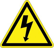 PANDUIT PESW-A-1Y Label, Warning, 13 mm, 13 mm, Vinyl, Flash / Risk Of Electric Shock (Symbol)