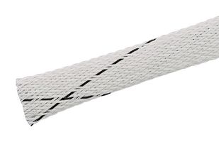 PANDUIT SE25P-MR10 Sleeving, Expandable Braided, PET (Polyethylene Terephthalate), White, 6.4 mm, 304.8 m, 1000 ft