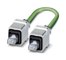 PHOENIX CONTACT 1408975 Ethernet Cable, Cat5e, RJ45 Plug to RJ45 Plug, Green, 2 m, 6.56 ft