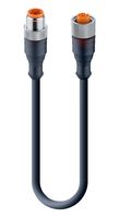 LUMBERG AUTOMATION RST 4-RKT 4-225/0,6 M Sensor Cable, 4 Pos, 600 mm, 23.6 ", RST-RKT Series