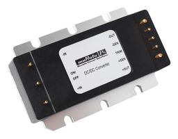MURATA POWER SOLUTIONS IRE-12/10-Q12PF-C Isolated Through Hole DC/DC Converter, Railway, Eighth Brick, 4:1, 120 W, 1 Output, 12 V