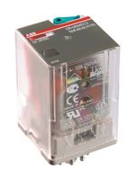 ABB 1SVR405622R4000 Power Relay, Interface, 3PDT, 12 VDC, 10 A, CR-U Series, Socket, DC