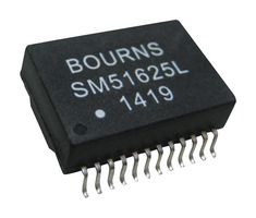 BOURNS SM51625EL Ethernet & LAN Transformer, 10/100/1000 Base-T PoE, 4 Port, 1CT:1CT, 80 µH, 1.5 kV, Surface Mount